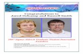 Congratulations to Jared Delcamp and Russell Smith Sigma-Aldrich Awards... · Congratulations to Jared Delcamp and Russell Smith 2007 Sigma-Aldrich Graduate Student Innovation Awardees