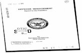 MANAGEMENT - Defense Technical Information Center SECRETARY OF DEFENSE WASHINGTON. THE DISTRICT OF COLUMBIA,Junc 12, 1989 The President The White House Washington, D.C. 20500 •t"''I