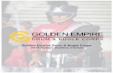 Golden Empire Drum & Bugle Corps 2018 Battery Audition · PDF fileexercises that will help you prepare for the workshop/auditions that will ... Tenors- learn all on drum 2 Bass- learn