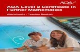 AQA Level 2 Certificate in Further Mathematicssmartfuse.s3.amazonaws.com/oathall.org/uploads/2014/03/...Level 2 Certificate in Further Mathematics – 8360 – Worksheets – Teacher
