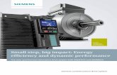 Small step, big impact: Energy efficiency and dynamic ... · PDF fileTeam player No. 1: the SIMOTICS reluctance motor Energy efficiency SIMOTICS reluctance motors have a higher efficiency
