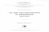 OIL AND GAS EXPLORATION IN WASHINGTON - WA - … oil and gas exploration in Washington. A Washington Division of Mines and Geology report (Glover, 194 7) on this subject has been out