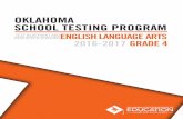 OKLAHOMA SCHOOL TESTING PROGRAM - Home | …sde.ok.gov/sde/sites/ok.gov.sde/files/documents/files... ·  · 2016-10-03OKLAHOMA SCHOOL TESTING PROGRAM TEST BLUEPRINT ENGLISH LANGUAGE