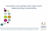 Innovative cost-saving in the value chain. Implementing ... · PDF fileInnovative cost-saving in the value chain. Implementing sustainability. ... tips for exhibitors”, ... Total