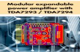 Modular expandable power amplifier with TDA7293 / TDA7294s.eeweb.com/members/leslie_perjes/projects/2011/12/14/TDA-Modular... · 3 - Modular poweramp with TDA7293 and TDA7294 Document
