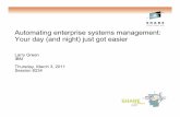 Automating enterprise systems management: Your … enterprise systems management: Your day ... •Send a one-line e-mail (EZLESMTP) •Send e-mail ... now until the last day of the
