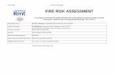 FIRE RISK ASSESSMENT - Home - University of Kent · PDF file · 2017-01-20Date of Previous Fire Risk Assessment: 26/11/2016 ... Raised access floor throughout ... All roof access