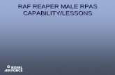 RAF REAPER MALE RPAS CAPABILITY/LESSONS · PDF file• REAPER – armed ISR capability • UK REAPER Roadmap to 2015+ • Lessons Identified on Operations • Civil Use as background