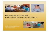 Developing Quality Individual Educational Plansfldoe.org/core/fileparse.php/7690/urlt/0070122-qualityieps.pdf · Developing Quality Individual Educational Plans . ... the Florida
