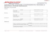 The following are registered trademarks of and Mercury ... · PDF fileGasoline Sterndrive Installation Manual Page 6 of 148 90-864196020 Special Tools Description Part Number Transom