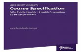 LEEDS BECKETT UNIVERSITY Course Specification/media/files/courses/... · LEEDS BECKETT UNIVERSITY Course Specification ... management of change at different levels and specific ...