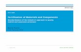 Certification of Materials and Components - Subsea UK · PDF fileCertification of Materials and Components 1 ... (e.g. DNV GL Rules for Classification, ... The DNV GL scheme for Certification