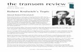 the transom review - Transom - A Showcase and …transom.org/wp-content/uploads/2002/11/200211.review...Of course, it isn't "us," it's Robert. His simple narrative lesson is that he