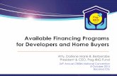 Available Financing Programs for Developers and Home …creba.ph/pdf/Pag-IBIG_Fund.pdf · ... Pag-IBIG Fund 24th Annual CREBA ... Bacolod City Available Financing Programs for Developers