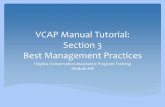 VCAP Manual Tutorial: Section 3 Best Management Practicesvaswcd.org/wp-content/uploads/2015/01/VCAP-Module-1B-Manual... · VCAP Manual Tutorial: Section 3 Best Management Practices