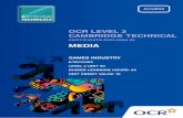 CERTIFICATE/DIPLOMA IN MEDIA -  · PDF fileaspects of the gaming ... produced magazine or manufacturer produced magazine. For example, ... analysis for media products,