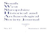 South West Shropshire Historical and Archaeological ... · PDF fileSouth West Shropshire Historical and Archaeological Society 2006 ©South West Shropshire Historical and Archaeological