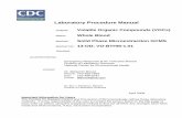 Laboratory Procedure Manual - Centers for Disease · PDF fileLaboratory Procedure Manual ... mechanical and electronic components of the gas chromatograph or mass ... blood is not