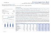 Fromageries Bel TEAM H - CFA Institute Report - Team H.pdfFromageries Bel Ticker: FBEL FP ... (4% of total shares) ... Boursin® and Mini Babybel® and over 25 local brands, ...