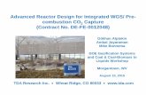 Advanced Reactor Design for Integrated WGS/ Pre ... Library/Events/2015/gas-ccbtl...Advanced Reactor Design for Integrated WGS/ Pre-combustion CO 2 Capture ... the dew point of the
