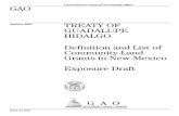 GAO-01-330 Treaty of Guadalupe Hidalgo: Definition … United States General Accounting Office January 2001 TREATY OF GUADALUPE HIDALGO Definition and List of Community Land Grants