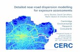 Detailed near-road dispersion modelling for exposure ... · PDF fileDetailed near-road dispersion modelling for exposure assessments ... • Evaluation of near-road source dispersion