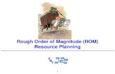 Rough Order of Magnitude (ROM) Resource Planningprojectmanager.org/.../dennis_busch_rom_resource_planning.pdfRough Order of Magnitude (ROM) Resource Planning P M T 1 . Table of Contents