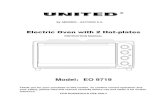 Model EO 9719 - Αμοιρίδης of EO 9719 english.pdf · Do not touch hot surfaces. ... keep at least 12 cm of space on all sides of the oven to allow for ... similar. 17. Do