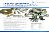 OEM and Aftermarket Hydraulic Replacement Parts OEM and Aftermarket Hydraulic Replacement Parts Extensive Inventory and Multiple Options Everything You Need, Right When You Need It