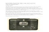 RESTORATION OF THE 1946 RCA 621TS TELEVISION SET.worldphaco.com/uploads/621TSARTICLE.pdf · RESTORATION OF THE 1946 RCA 621TS TELEVISION SET. ... I replaced most of the bypass / coupling