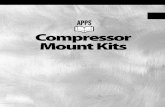 Compressor Mount Kits - ATC Mount Kits. PAGE 240 COMPRESSOR MOUNT KIT APPLICATIONS IMPORTANT - READ THIS ENGINE MOUNT AND DRIVE ADAPTABILITY COMPRESSOR MOUNT KIT & CLUTCH APPLICATION
