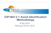 CIP-002-5.1 Asset Identification Methodology - FRCC 2 This presentation presents a suggested methodology to meet the requirements of the NERC CIP-002-5.1 Standard. Each entity should