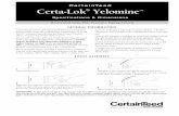 CertainTeed Certa-Lok Yelomine meet the requirements of ASTM F477 “Standard Specification for ... Certa-Lok® Yelomine pipe and fittings ... Support the pipe near the end to ...