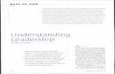 Understanding Leadership - numerons · PDF file01/04/2012 · Understanding Leadership ... Yet that very question of effective ... very much alike, and there are some general motiv&