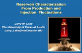 Reservoir Characterization From Production and Injection ... · PDF fileReservoir Characterization From Production and ... Outline • Introduction • The Model ... Reservoir model