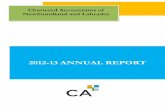 2012-13 ANNUAL REPORT - Newfoundland and · PDF file2012-13 ANNUAL REPORT. ... all three bodies and in every case the majority of members who voted ... UFE will be transitioned into