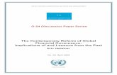 The Contemporary Reform of Global Financial Governance ...unctad.org/en/docs/gdsmdpg2420092_en.pdf · address issues raised by contemporary international prudential regulatory initiatives.