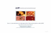 Part I: Introduction to Nanoparticle Characterization with · PDF file · 2006-05-25Part I: Introduction to Nanoparticle Characterization with AFM Jennifer Scalf, ... Introduction