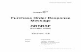 Purchase Order Response Message ORDRSP - Seagate · PDF fileNotes: EDIFACT ORDRSP Message to be used with OEM, Distribution or Retail partners. ... Purchase order response message