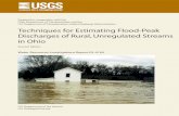 Techniques for Estimating Flood-Peak Discharges of Rural ... · PDF fileTechniques for Estimating Flood-Peak ... 1.609 kilometer Area square mile ... 2 Techniques for Estimating Flood-Peak