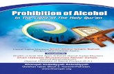 Prohibition of Alcohol - · PDF fileProhibition of Alcohol 1 Prohibition of ... asked me that this speech should be transcribed and published so that ... on the 26th of Ramadhan al-Mubarak
