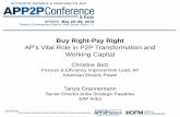 AP’s Vital Role in P2P Transformation and Working Capital Right-Pay Right SAP Ariba and Working Capital Management Tanya Grannemann ... The Accounts Payable & Procure-To-Pay Conference