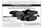 212, 346 and 420 cc Horizontal Engines - Harbor Freight Toolsmanuals.harborfreight.com/manuals/68000-68999/68136.pdf · 212, 346 and 420 cc Horizontal Engines ... Type SAE 10W-30