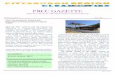 PRCC GAZETTE - Pittsburgh Region Clean · PDF filePRCC GAZETTE “DRIVING THE WAY TOWARD ENERGY INDEPENDENCE ... “This innovative program will mean ... improve the air quality in