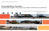 Feasibility Study - Houston determine the feasibility of expanding the program, the Planning Commission Committee studied the possible impacts of applying Transit Corridor Ordinance