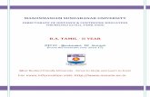 DIRECTORATE OF DISTANCE & CONTINUING … Year - DJT2C...MANONMANIAM SUNDARANAR UNIVERSITY DIRECTORATE OF DISTANCE & CONTINUING EDUCATION TIRUNELVELI 627012, TAMIL NADU B.A. TAMIL -