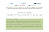 FACT SHEETS FORESTRY BUSINESS PROPOSALS - · PDF fileFACT SHEETS FORESTRY BUSINESS PROPOSALS ... Brazil Natural and planted forest ... Wood processing and Briquette production . Type: