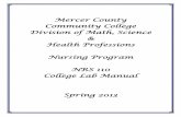 Mercer County Community College Division of Math, · PDF fileDivision of Math, Science & Health Professions Nursing Program ... Mercer County Community College Division of ... 11 Chapter