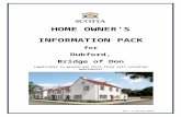 Home Owner's Information Pack · Web viewHOME OWNER’S INFORMATION PACK for Dubford, Bridge of Don (a pplic able to ground and first floor self-contained apartments) Please read this