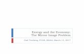 Energy and the Economy: The Mirror Image Problem · PDF fileEnergy and the Economy: The Mirror Image Problem Gail Tverberg, FCAS, MAAA; ... more goods per hour } ... Wages of non-elite